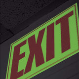 Cyalume CyFlect Products 8" x 10" EXIT Sign (adhesive)