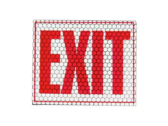 Cyalume CyFlect Products 8 Inches x 10 Inches EXIT Sign (adhesive)