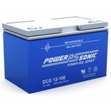 Power-Sonic Power-Gel DCG12-100 100Ah 12V Rechargeable Sealed Lead Acid (SLA) Battery - T11 Terminal