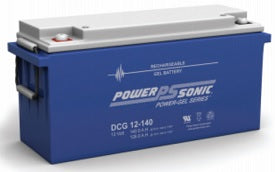 Power-Sonic Power-Gel DCG12-140 140Ah 12V Rechargeable Sealed Lead Acid (SLA) Battery - T11 Terminal