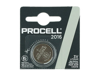 Duracell Procell CR2016 Battery - 1 Piece Tear Strip