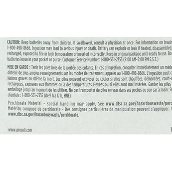 Duracell Procell CR2025 185mAh 3V Lithium (LiMnO2) Coin Cell Watch Battery (PC2025) - 1 Piece Tear Strip - Sold Individually