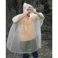 Ultimate Survival Technologies Emergency Poncho - 40 x 50-inch Rainwear - Clear (20-310-CP)