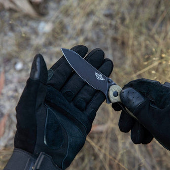 Olight Drever Oknife - 3.36 Inch Blade, Sheepsfoot, Straight Edge - G10 or Micarta Handle - Stonewashed Blade - Black, Blue, OD Green, White (Limited Edition), or Orange (Limited Edition)