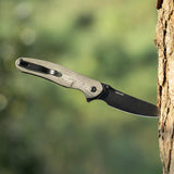 Olight Drever Oknife - 3.36 Inch Blade, Sheepsfoot, Straight Edge - G10 or Micarta Handle - Stonewashed Blade - Black, Blue, OD Green, White (Limited Edition), or Orange (Limited Edition)