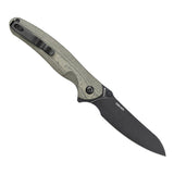 Olight Drever Oknife - 3.36 Inch Blade, Sheepsfoot, Straight Edge - G10 or Micarta Handle - Stonewashed Blade - Black, Blue, OD Green, White (Limited Edition), or Orange (Limited Edition)