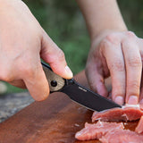 Olight Drever Oknife - 3.36 Inch Blade, Sheepsfoot, Straight Edge - G10 or Micarta Handle - Stonewashed Blade - Black, Blue, OD Green, White (Limited Edition), or Orange (Limited Edition)