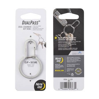 Nite Ize DualPass Dual Chamber Key Ring - (DDK-11-R3)
