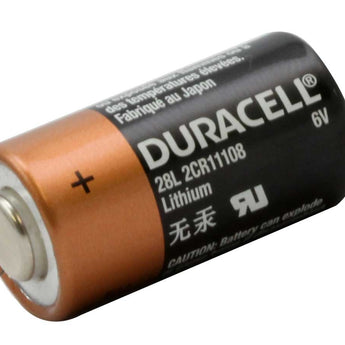 Duracell PX 28L L544 160mAh 6V Lithium (LiMNO2) Button Top Photo Battery - Equivalent to 4LR44, 544 - Boxed, Sold Individually