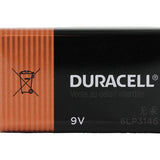 Duracell MN1604 9V Alkaline Battery with Snap Connectors - Bulk