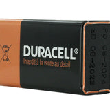 Duracell MN1604 9V Alkaline Battery with Snap Connectors - Bulk