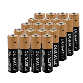 Duracell MN1500 (20PK) AA LR6 1.5V Alkaline Button Top Battery (MN1500BKV) - 20 Pack