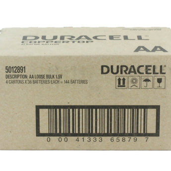 Duracell Coppertop Duralock MN1500 AA 1.5V Alkaline Button Top Battery - Boxed