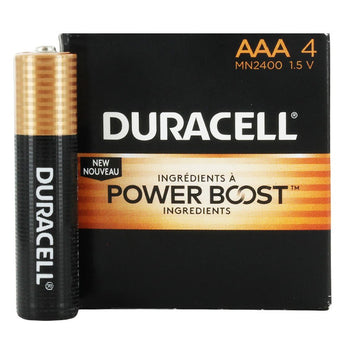 Duracell Coppertop Duralock MN2400 (144PK) AAA Alkaline Button Top Batteries (MN2400BKD) - Made in the USA - Box of 144 (6 x 24-Boxes)