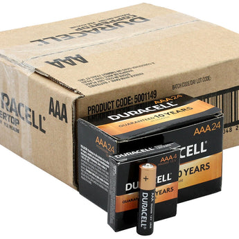Duracell Coppertop Duralock MN2400 AAA 1.5V Alkaline Button Top Battery - Made in the USA - Boxed