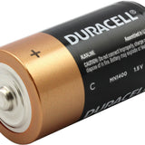 Duracell Coppertop Duralock MN1400 C Cell 1.5V Alkaline Button Top Battery - Assembled in the USA with Foreign and Domestic Parts - Contractor Pack Priced Per Cell