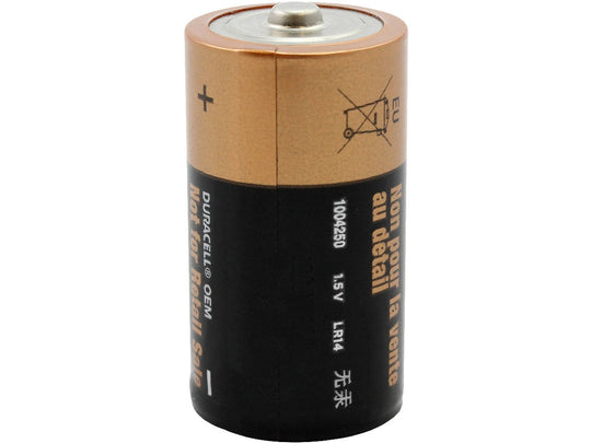 Duracell MN1400 C-cell 1.5V Alkaline Button Top  Battery - Bulk MOQ 180