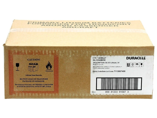 Duracell CR123A Bulk Box 