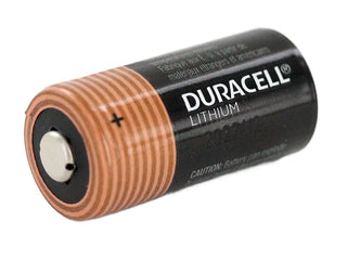 Duracell CR123A Front Button View
