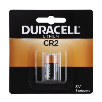 Duracell Ultra DL CR2 750mAh 3V Lithium (LiMNO2) Button Top Photo Battery (DLCR2BPK) - 1 Piece Retail Card