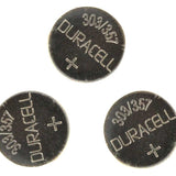 Duracell D303/357, 76A 165mAh 1.5V Silver Oxide Watch/Electronic Button Cell Batteries (D303-357PK) - 3 Pack Retail Card