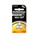 Duracell D303/357, 76A 165mAh 1.5V Silver Oxide Watch/Electronic Button Cell Batteries (D303-357PK) - 3 Pack Retail Card