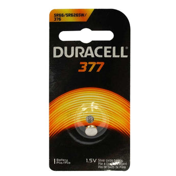 Duracell D377 1.55V Silver Oxide Watch/Electronic Button Cell Battery - 1pk (D377B)