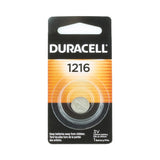 Duracell Duralock DL CR1216 30mAh 3V Lithium Primary (LiMNO2) Watch/Electronic Coin Cell Battery (DL1216BPK) - 1 Piece Retail Card