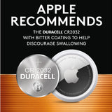 Duracell Duralock DL CR2032 (6PK) 225mAh 3V Lithium (LiMNO2) Watch/Electronic Coin Cell Batteries - Case of 36 x Retail Cards