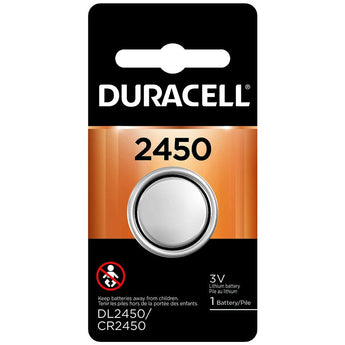 Duracell Duralock DL CR2450 620mAh 3V Lithium Primary (LiMNO2) Watch/Electronic Coin Cell Battery - 1 Piece Retail Card