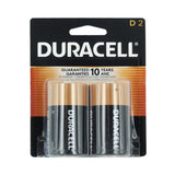 Duracell Coppertop Duralock MN1300-B2 D-cell 1.5V Alkaline Button Top Batteries (MN1300B2) - 2 Piece Retail Card
