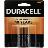 Duracell Coppertop Duralock MN1500-B2 AA LR6 1.5V Alkaline Button Top Batteries (MN1500B2) - 2 Piece Retail Card