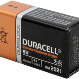 Duracell Coppertop Duralock MN1604-B1 9V 6LR61 Alkaline Battery with Snap Connectors (MN1604B1) - 1 Piece Retail Card