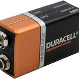 Duracell Coppertop Duralock MN1604-B1 9V 6LR61 Alkaline Battery with Snap Connectors (MN1604B1) - 1 Piece Retail Card