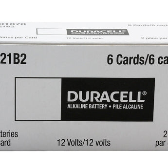 Duracell Security MN21-B2PK A23 21/23 12V Alkaline Button Top Batteries (MN21B2PK) - 2 Piece Retail Card