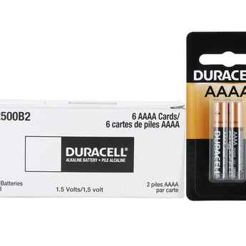 Duracell MX2500-B2 AAAA 1.5V Alkaline Batteries (MX2500B2) - 2 Piece Retail Card