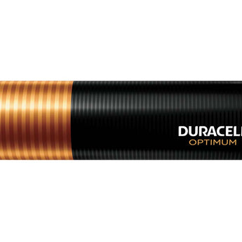 Duracell Optimum AA 1.5V Alkaline Button Top Batteries (OPT1500B4PRT) - 4 Piece Retail Card