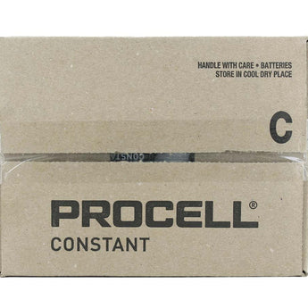 Duracell Procell PC1400 (72PK) C-cell 1.5V Alkaline Button Top Batteries (PC1400BKD) - Contractor Pack of 72 (6 x 12-Boxes)