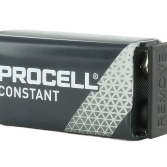 Duracell Procell PC1604 9V Alkaline Battery with Snap Connectors - Contractor Pack Priced Per Cell