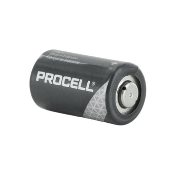 duracell procell angled positive terminal showing