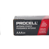 Duracell Procell Intense PX2400 (24PK) AAA 1.5V Alkaline Button Top Batteries (PX2400BKD) - Contractor Pack of 24