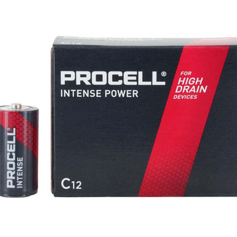 Duracell Procell Intense PX1400 C-cell 1.5V Alkaline Button Top Battery - Contractor Pack Priced Per Cell