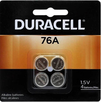 Duracell Medical PX76A LR44 1.5V Alkaline Button Cell Batteries (PX76A675AB4) - 4 Piece Retail Card
