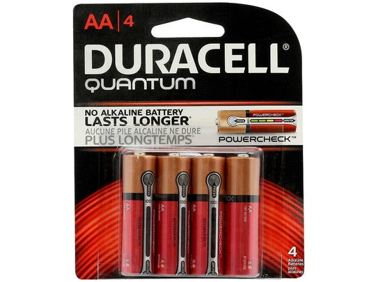 Duracell Quantum AA - 4 Count Blister Pack