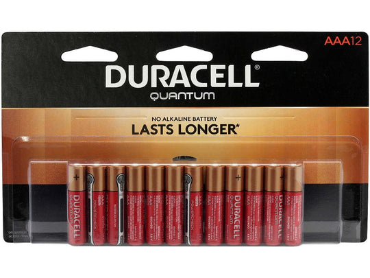 Duracell Quantum AAA - 12 Count Blister Pack
