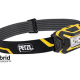 Petzl Aria 2R Rechargeable LED Headlamp - 600 Lumens - Includes 1 x 3.6V 1250mAh LI-ion CORE Battery Pack - Black and Yellow