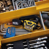 Petzl Aria 2R Rechargeable LED Headlamp - 600 Lumens - Includes 1 x 3.6V 1250mAh LI-ion CORE Battery Pack - Black and Yellow