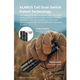 Klarus E2 Deep Pocket Carry USB-C Rechargeable LED Flashlight - CREE XHP35B HD - 1600 Lumens - Includes 1 x 18650