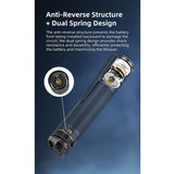 Klarus E2 Deep Pocket Carry USB-C Rechargeable LED Flashlight - CREE XHP35B HD - 1600 Lumens - Includes 1 x 18650