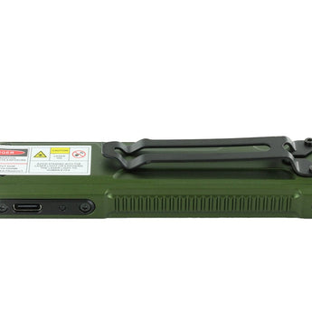 JETBeam E26 UV Kunai USB-C Rechargeable LED Flashlight - 2000 Lumens - Luminus SST40 - Uses Built-in 1700mAh Li-Poly Battery Pack - Military Grey, Military Green, Orange